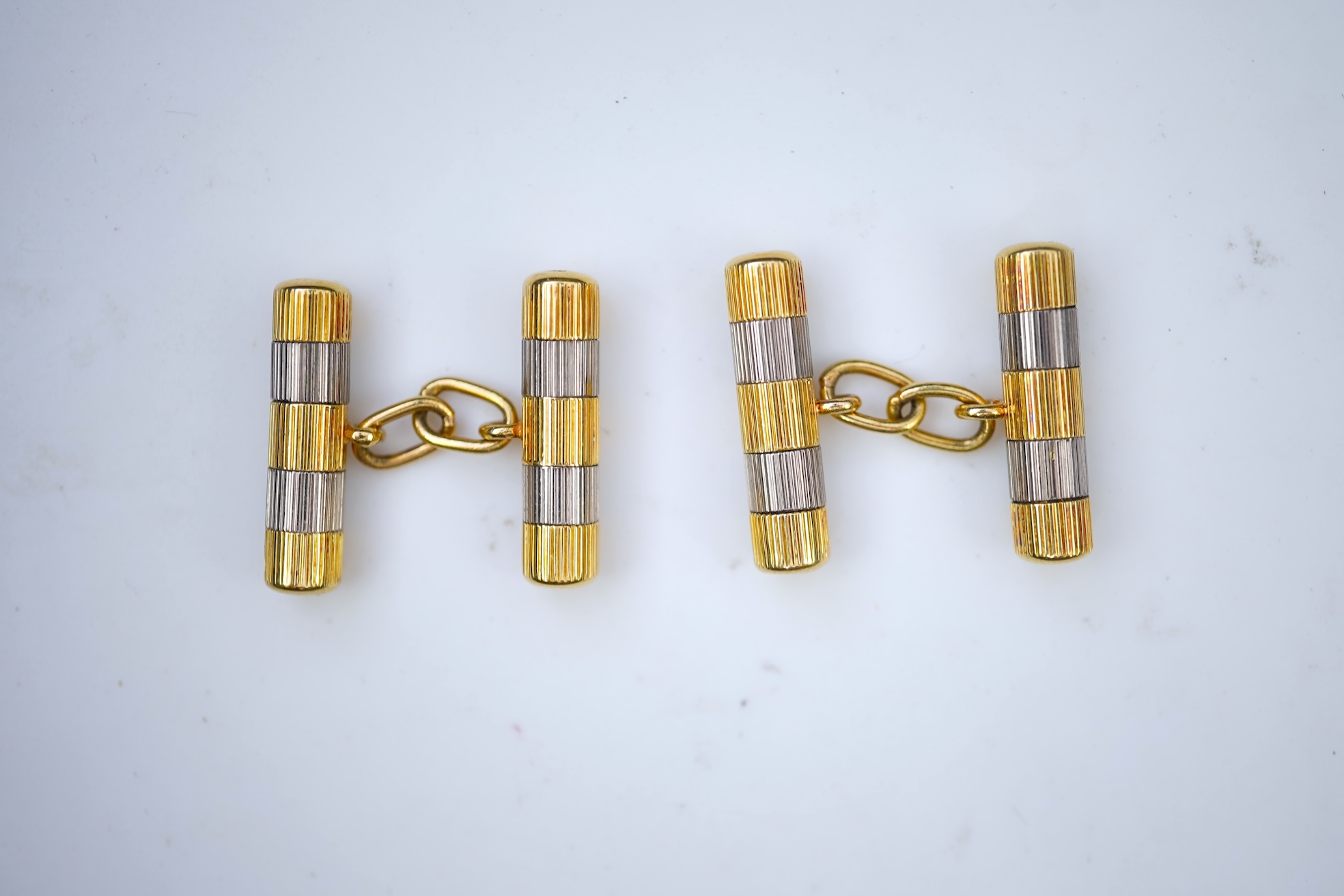 Tiffany & Co., a pair of gold cufflinks